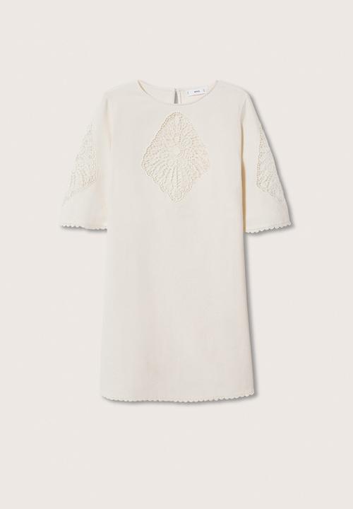 MANGO - Dress brada - neutral