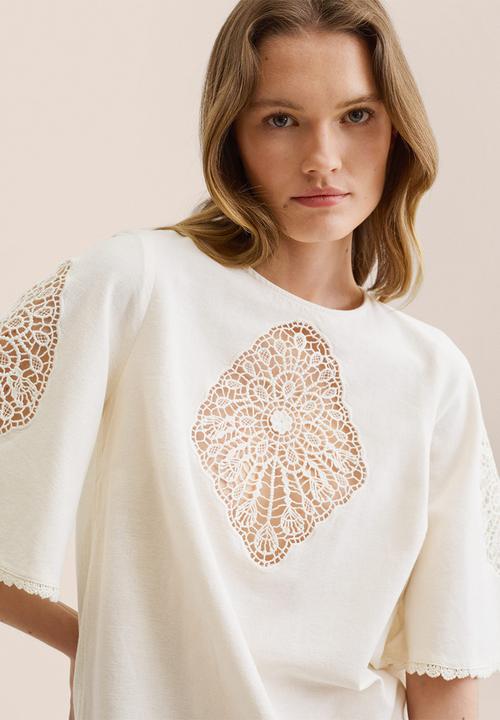 MANGO - Dress brada - neutral