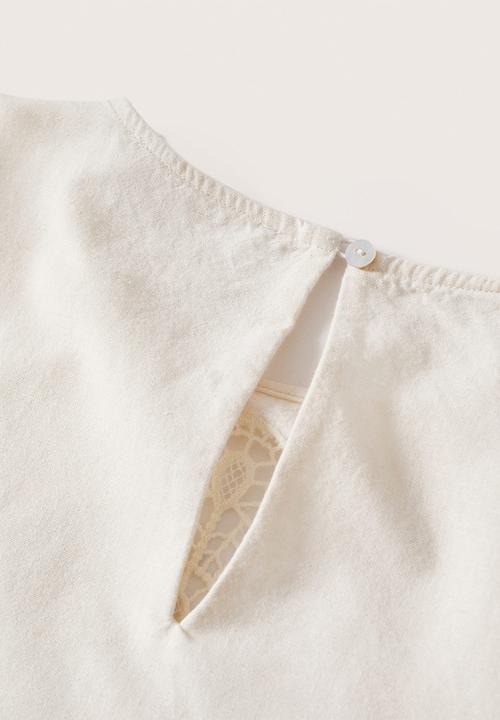 MANGO - Dress brada - neutral