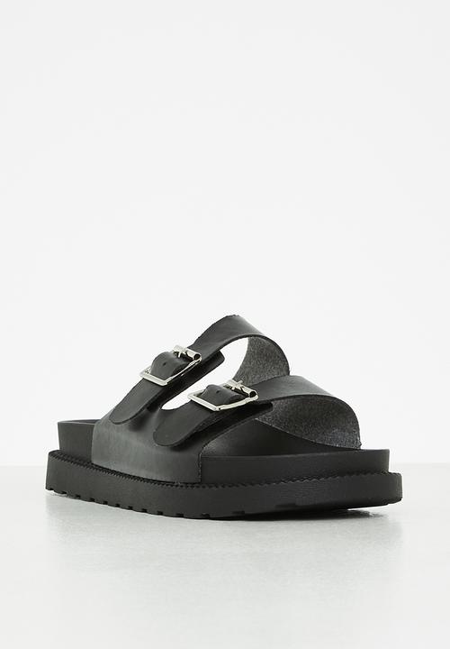 Seduction - Two strap buckle slide - black