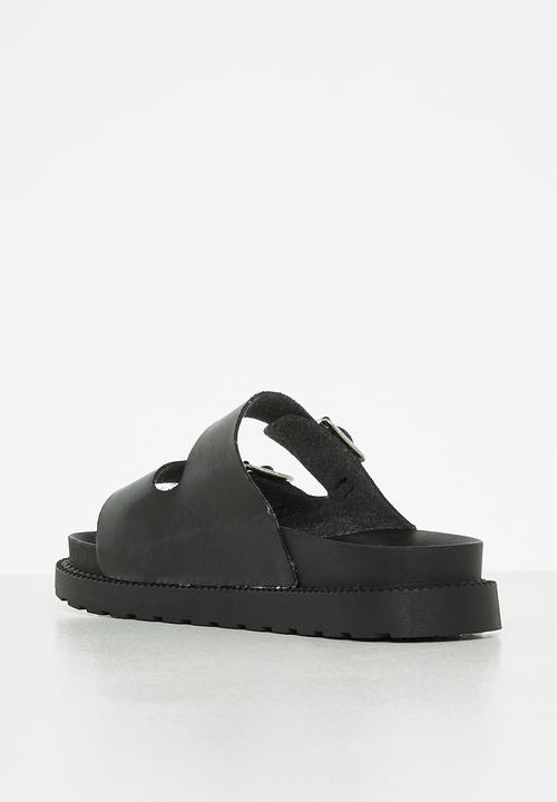 Seduction - Two strap buckle slide - black