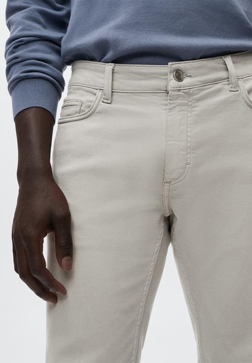 MANGO - Ibiza slim-fit colored jeans - beige