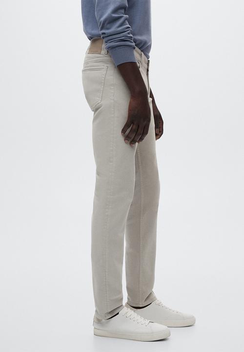 MANGO - Ibiza slim-fit colored jeans - beige