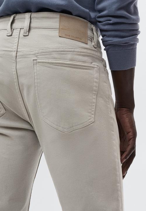 MANGO - Ibiza slim-fit colored jeans - beige
