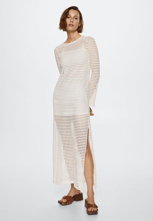 MANGO - Dress sandra - light beige