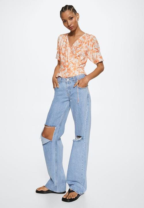 MANGO - Blouse cuqui - light pastel orange