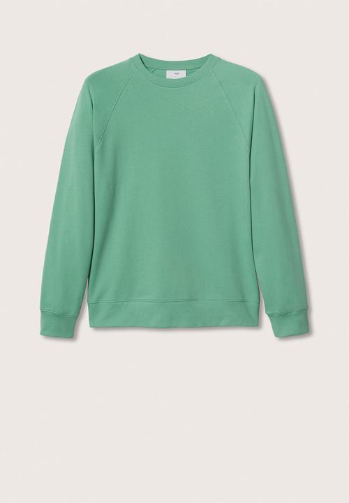 MANGO - Dylan lightweight cotton sweatshirt - green