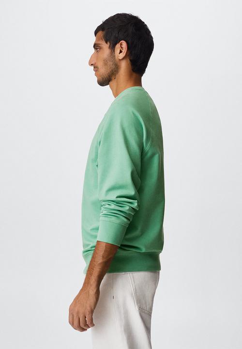MANGO - Dylan lightweight cotton sweatshirt - green