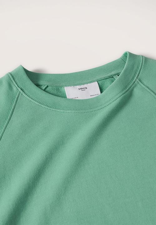 MANGO - Dylan lightweight cotton sweatshirt - green