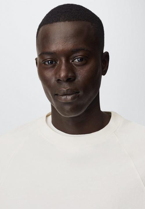 MANGO - Dylan lightweight cotton sweatshirt - white