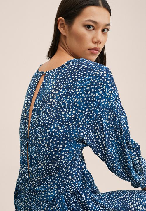 MANGO - Dress jules - medium blue