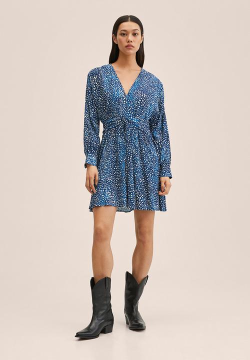 MANGO - Dress jules - medium blue