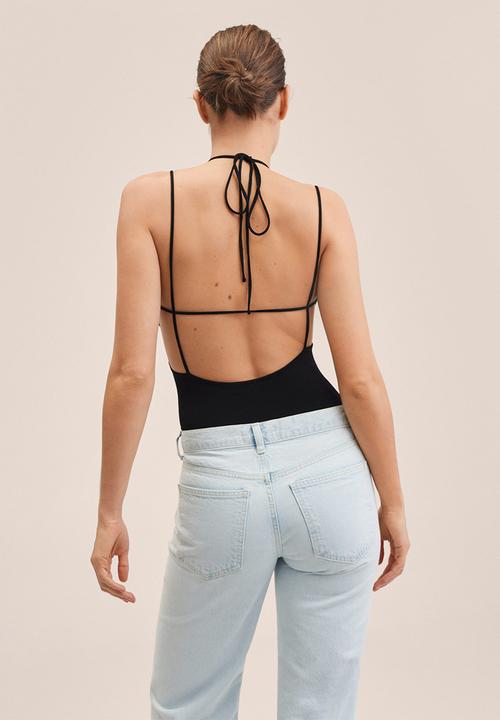 MANGO - Body roberta - black