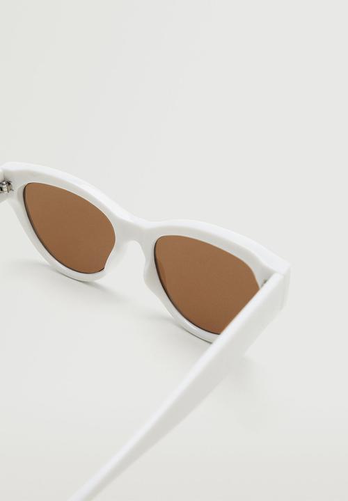 MANGO - Acetate frame sunglasses - white