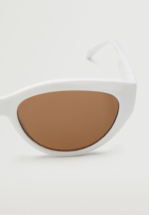 MANGO - Acetate frame sunglasses - white