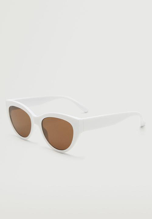 MANGO - Acetate frame sunglasses - white