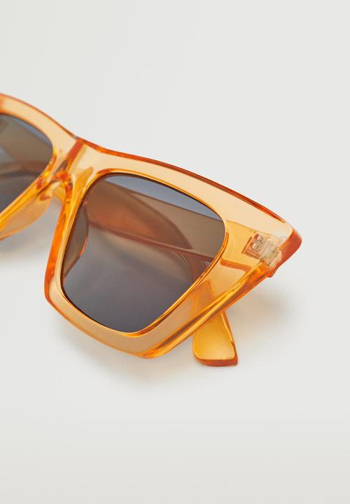 MANGO - Acetate frame sunglasses - pastel orange