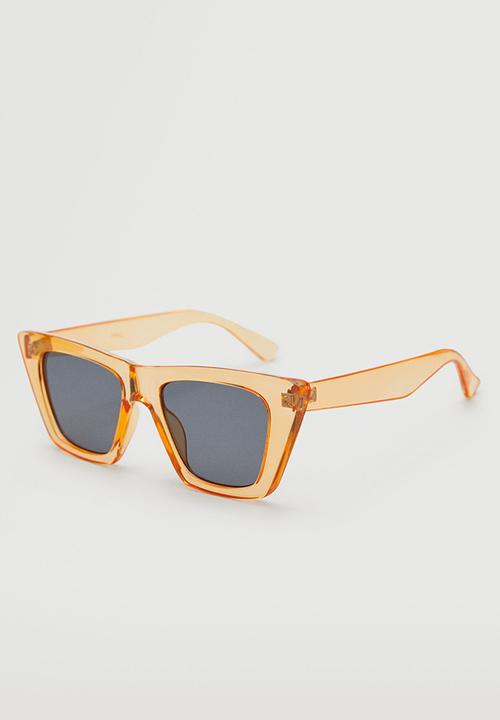 MANGO - Acetate frame sunglasses - pastel orange