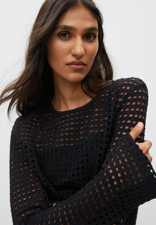 MANGO - Dress sandrita - black