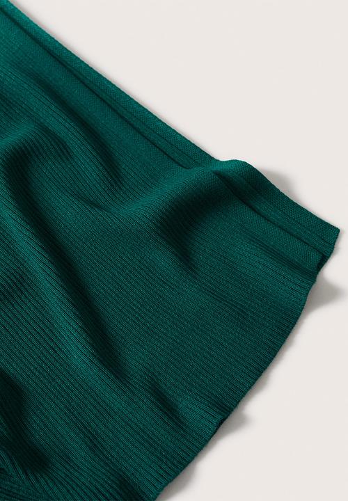 MANGO - Dress snake - green