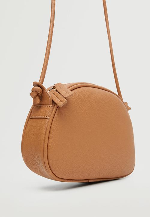 MANGO - Bag with knot strap - tan