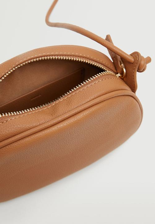 MANGO - Bag with knot strap - tan