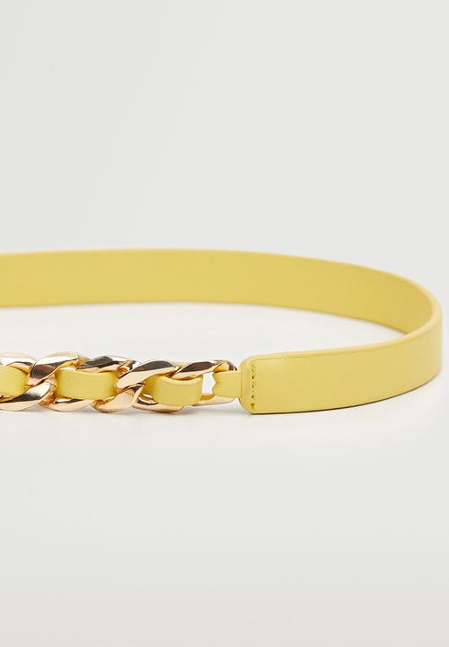 MANGO - Chain belt - vanilla