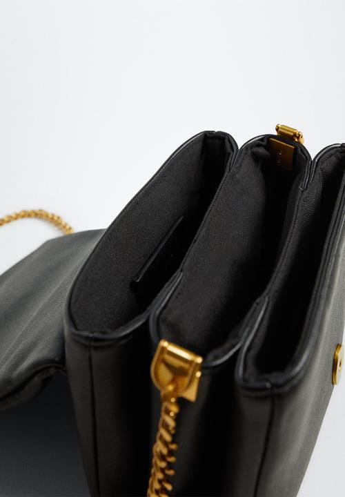 MANGO - Flap chain bag - black