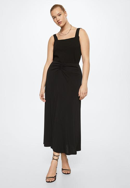 MANGO - Plus skirt cheki - black