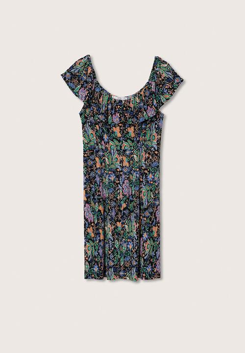 MANGO - Plus dress aray - black