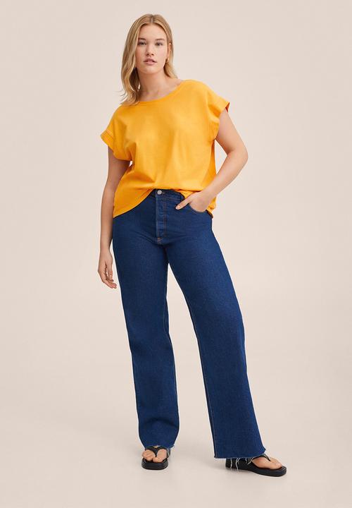 MANGO - Plus T-shirt sol - light pastel orange