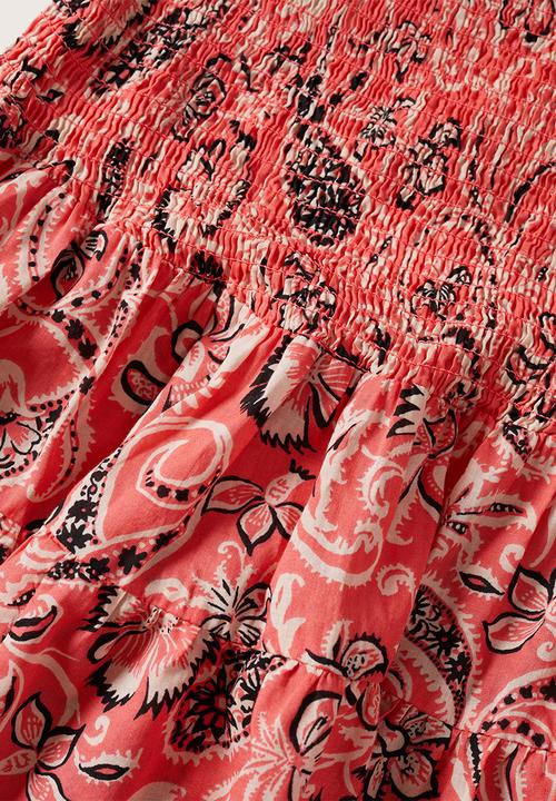 MANGO - Plus dress salines - red