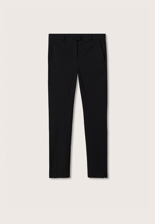 MANGO - Plus trousers cola - black