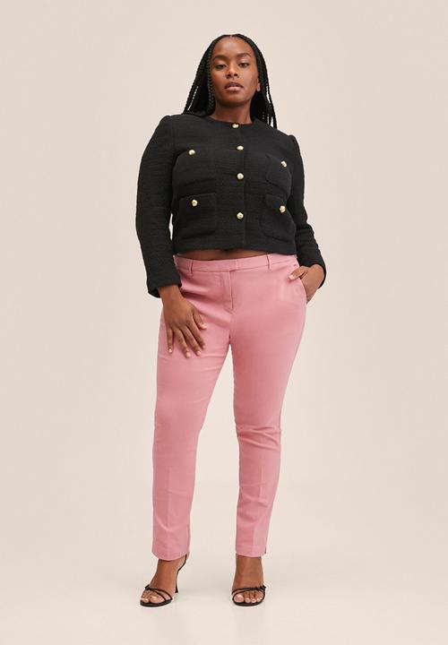 MANGO - Plus trousers cola - pink