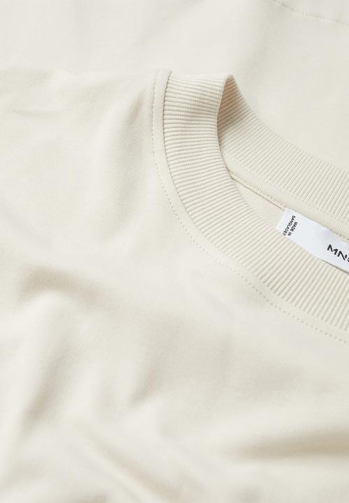 MANGO - T-shirt sita2 - light pastel brown