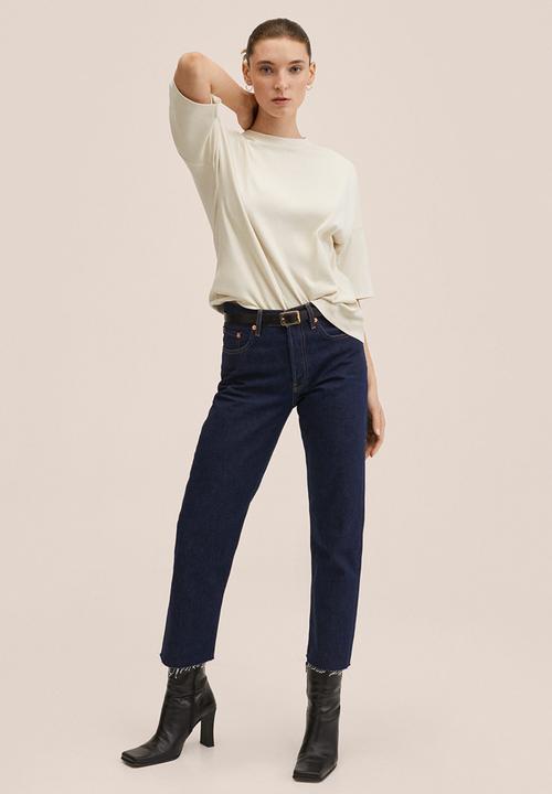 MANGO - T-shirt sita2 - light pastel brown