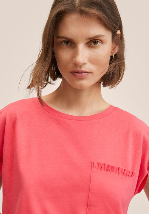 MANGO - T-shirt menta - bright pink
