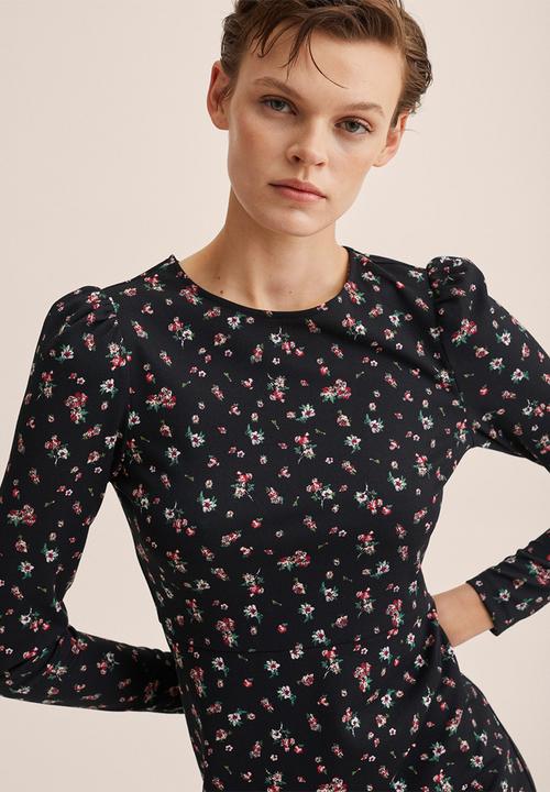 MANGO - Dress . palos - black