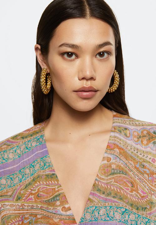 MANGO - Blouse bali - green