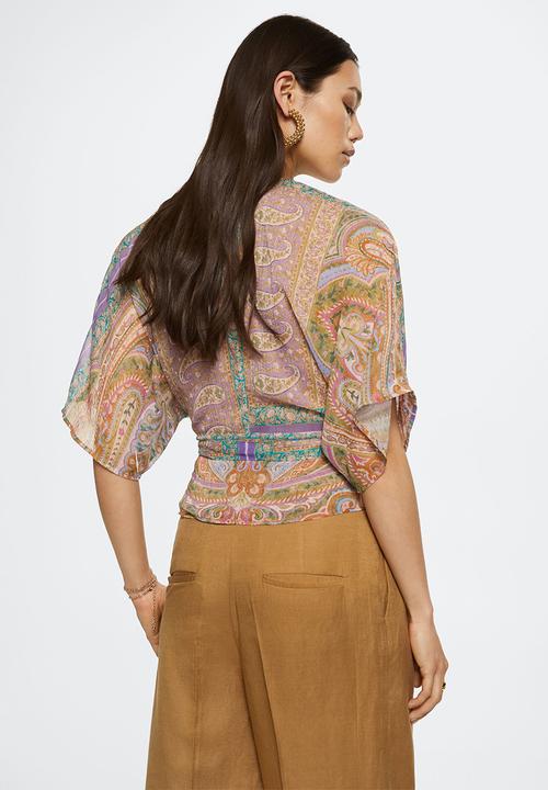MANGO - Blouse bali - green