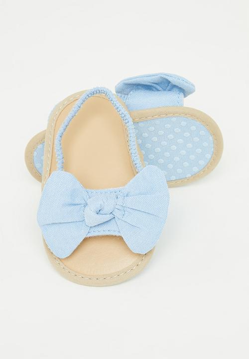 Pop Candy - Girls bow sandal - blue