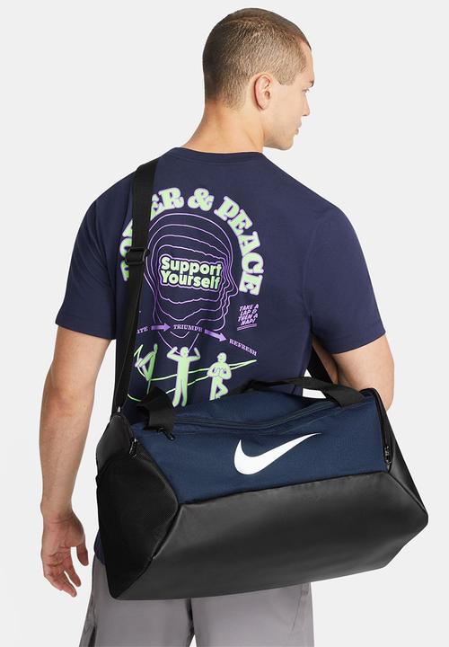 Nike - Nike brasilia duffel 9.5 - midnight navy, black & white