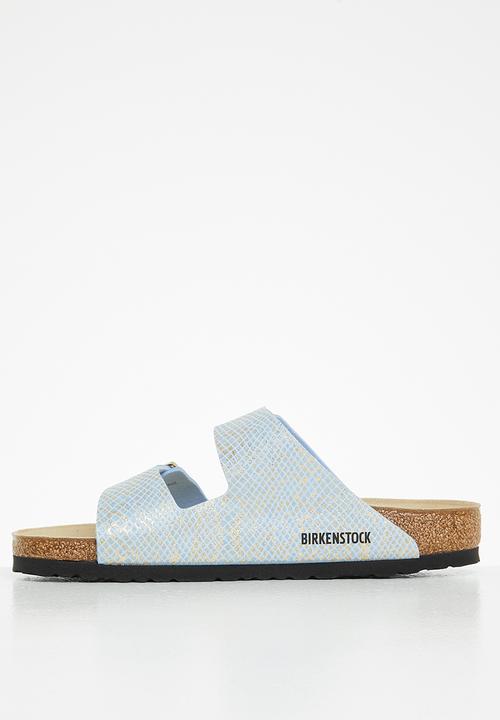 Birkenstock - Arizona micro fiber regular  - shiny python dusty blue