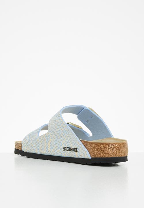 Birkenstock - Arizona micro fiber regular  - shiny python dusty blue