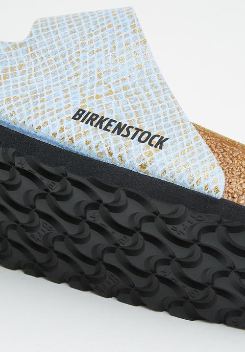 Birkenstock - Arizona micro fiber regular  - shiny python dusty blue