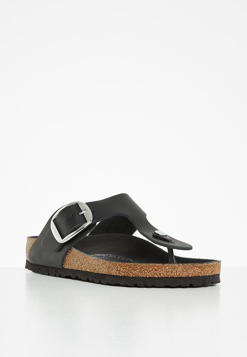 Birkenstock - Gizeh big buckle nl oiled leather regular - black