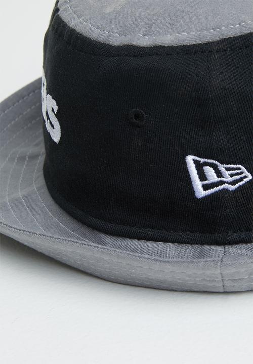 New Era - Washed pack tapered bucket - black & grey