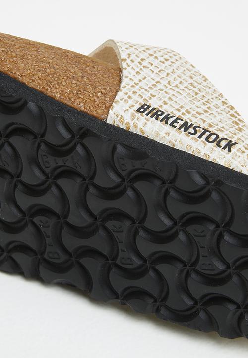 Birkenstock - Gizeh micro fiber regular  - shiny python eggshell