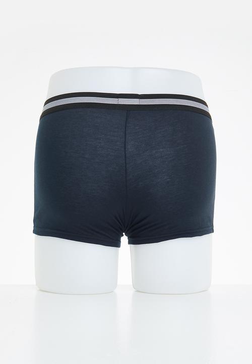 Jockey - 2 Pack one up stretch trunks - midnight navy & beetroot
