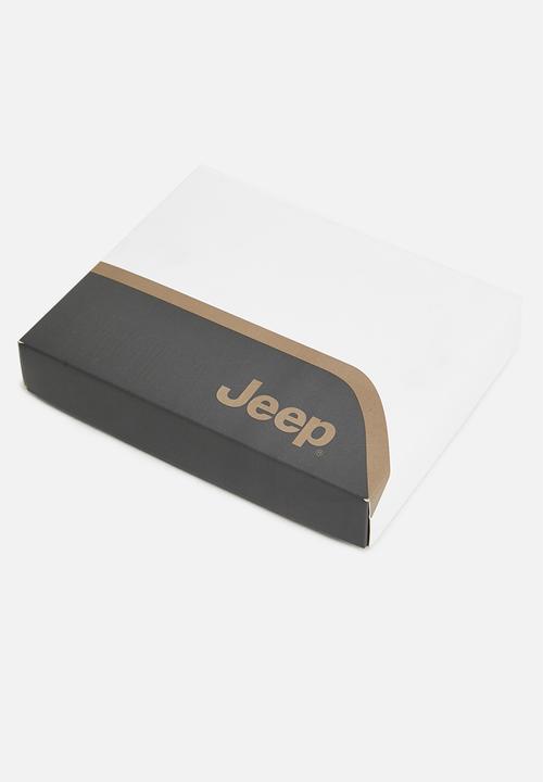 JEEP - Jeep leather bifold wallet - tan